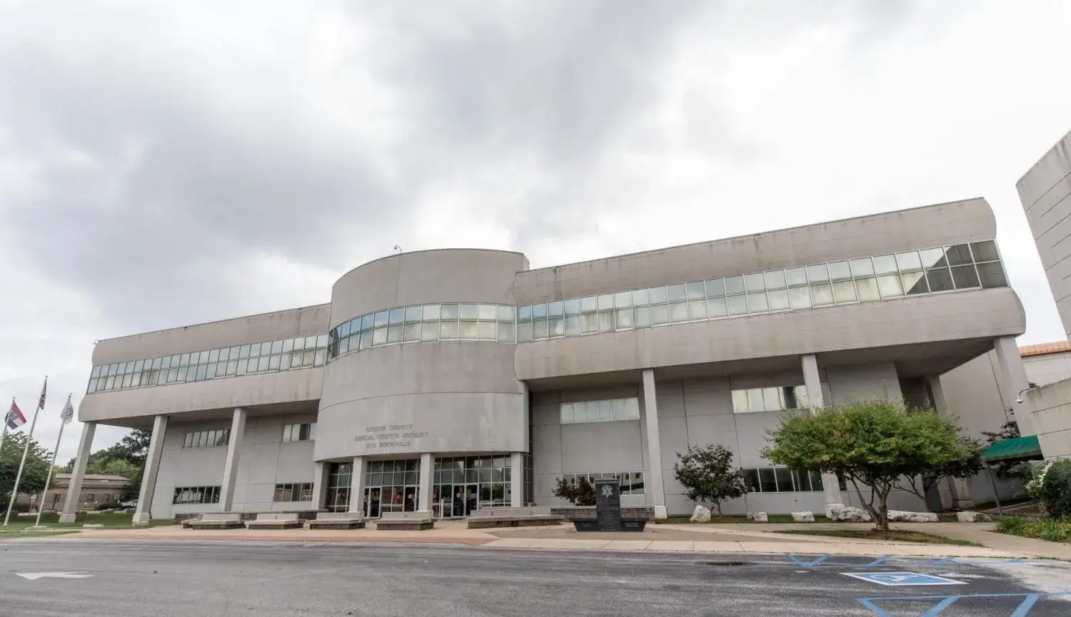 government building with solar development