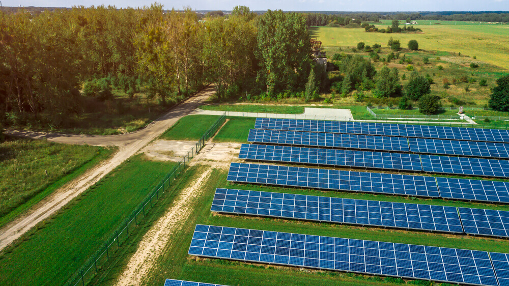 solar farm grid layout