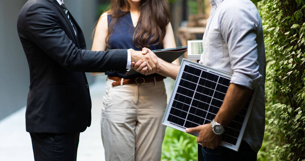 solar purchase agreement between three parties